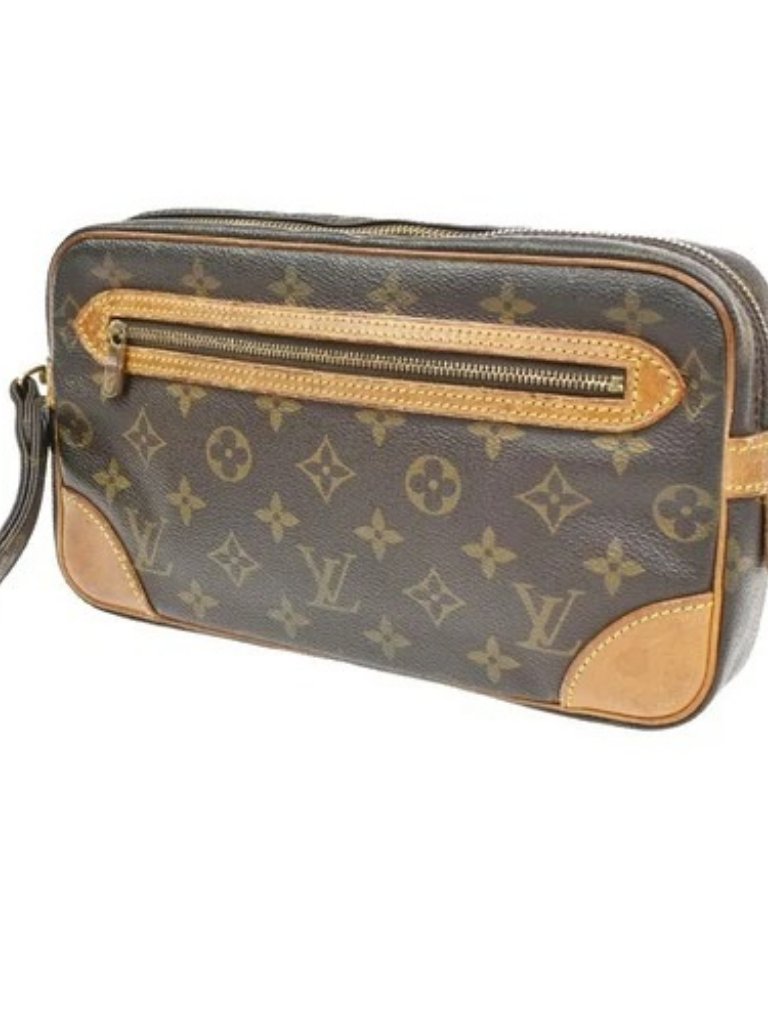 Louis Vuitton Marly Dragonne Gm Clutch Hand Bag Monogram Brown M51825 67kc558